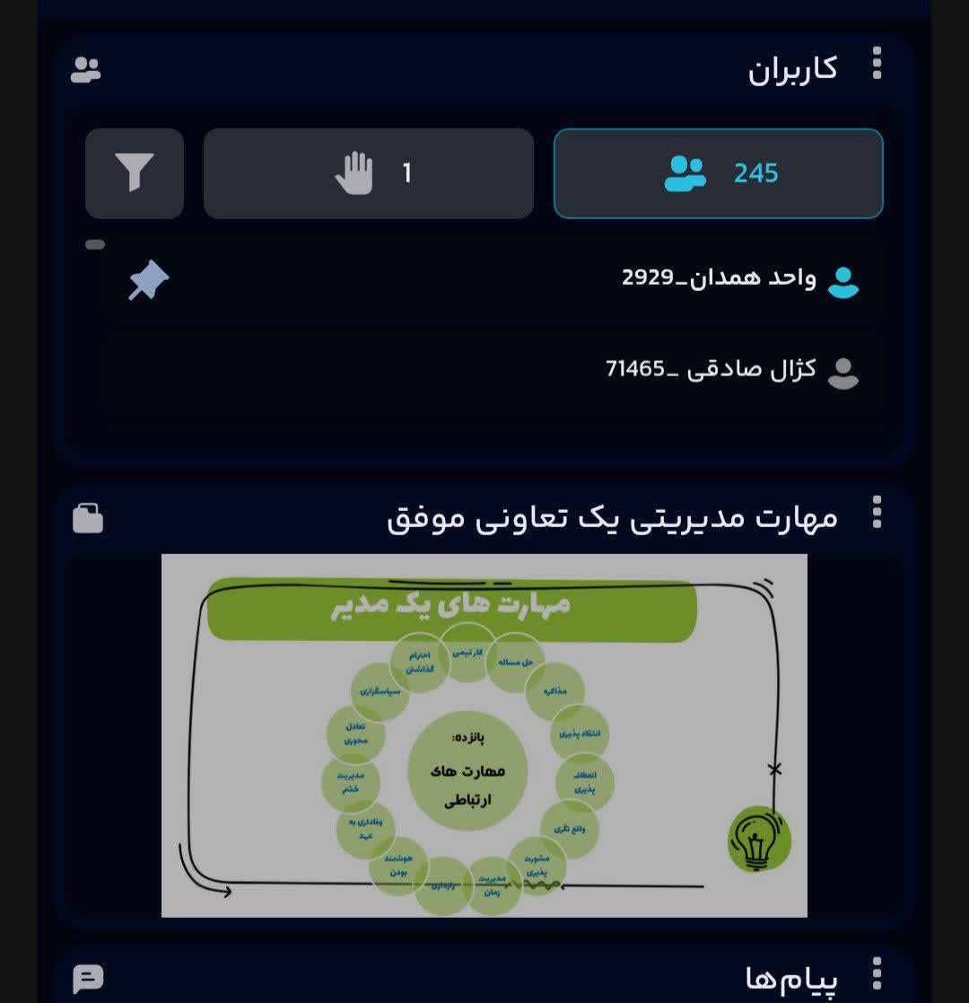 کارگاه آنلاین «۱۵ مهارت لازم برای کارآفرین شدن» برگزار شد