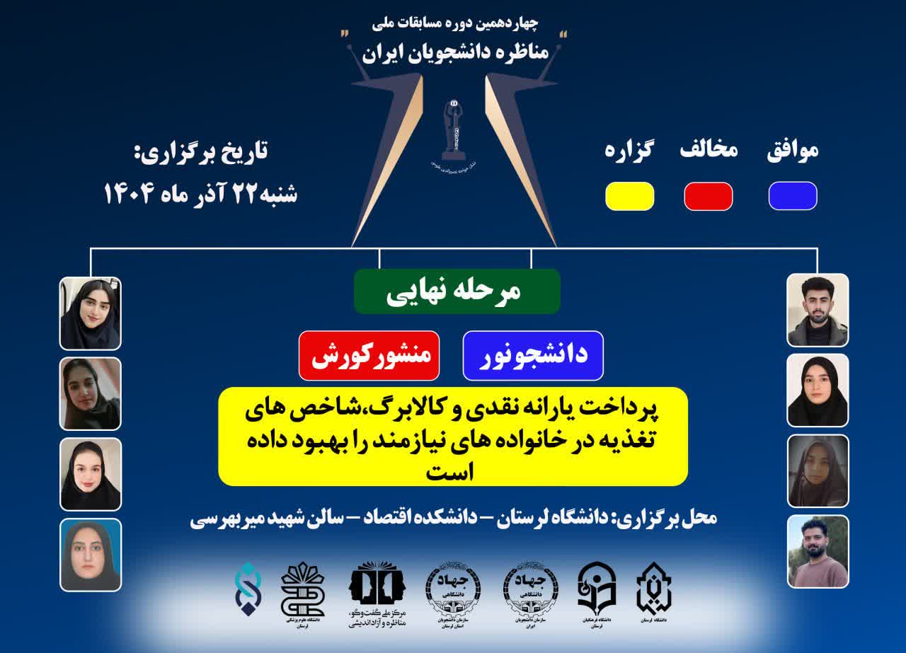 فینال مسابقات مناظرات دانشجویی جهاد دانشگاهی لرستان 