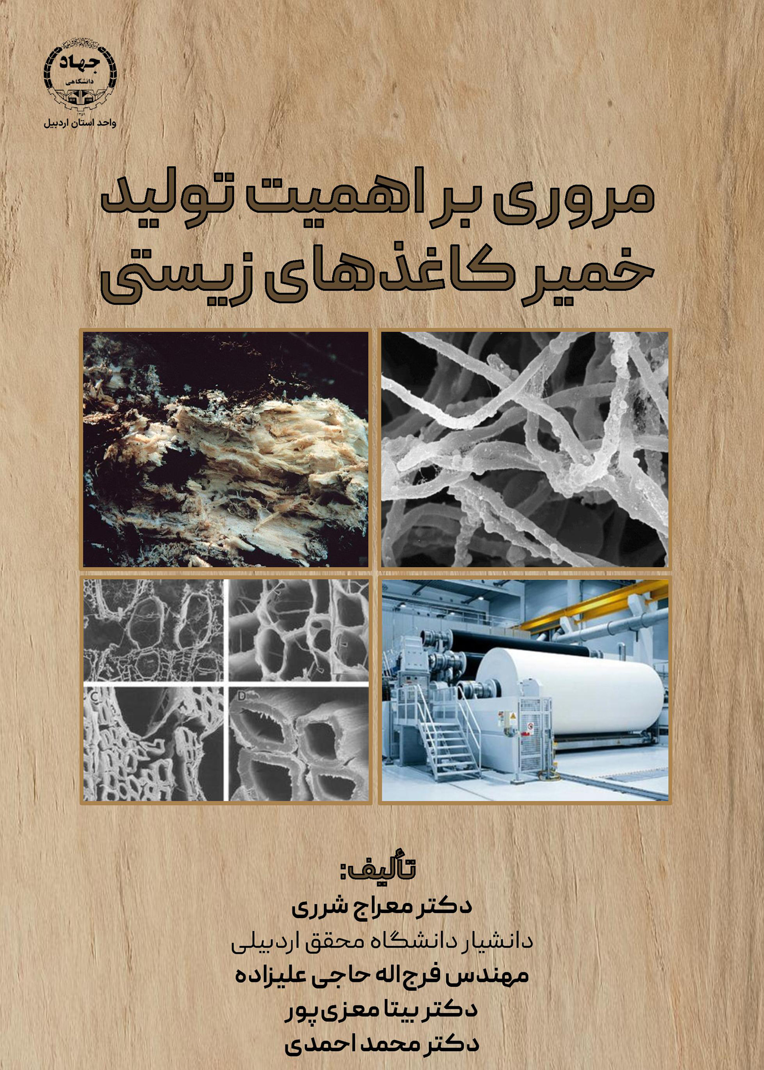 به همت انتشارات جهاد دانشگاهی اردبیل؛ کتاب مروری بر اهمیت تولید خمیر‌کاغذهای زیستی منتشر شد