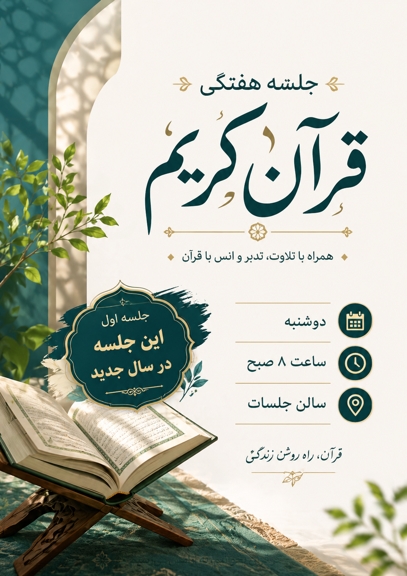 سلسله جلسات ترتیل خوانی قرآن کریم