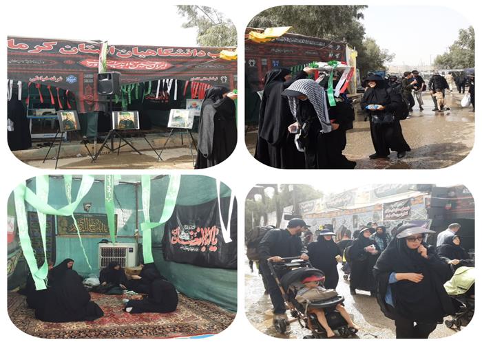 موکب سازمان دانشجویان جهاددانشگاهی کرمانشاه در مرز خسروی