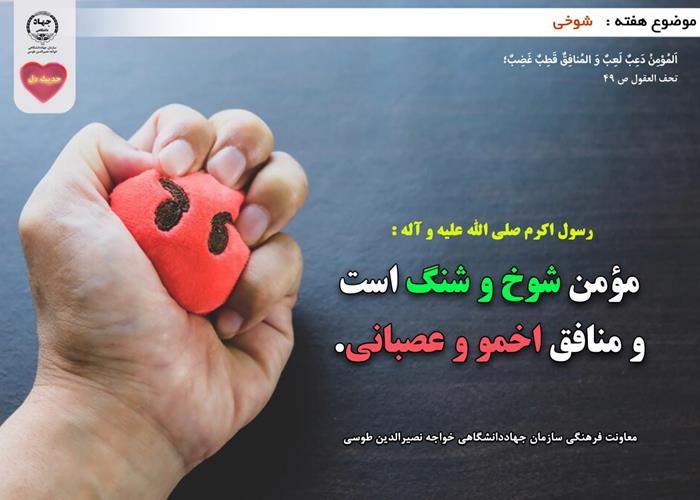 حدیث دل با موضوع شوخی