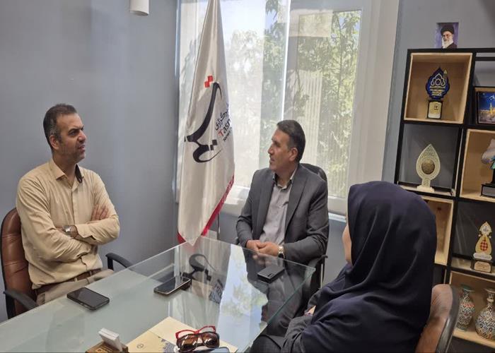 حضور رئیس و معاون فرهنگی جهاددانشگاهی همدان در دفتر خبرگزاری تسنیم