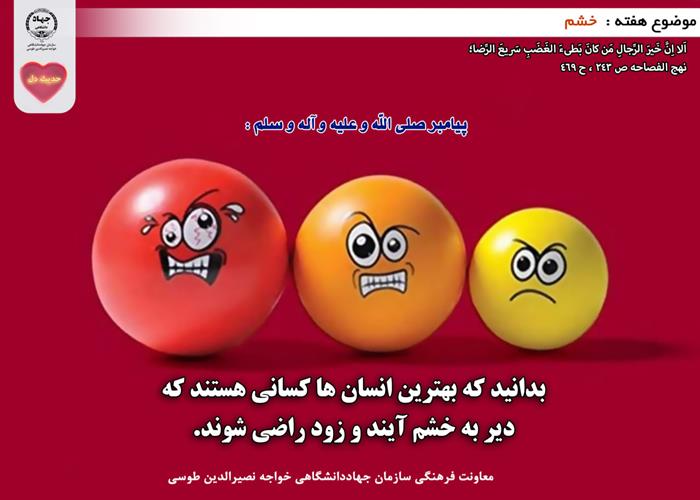 حدیث دل با موضوع خشم