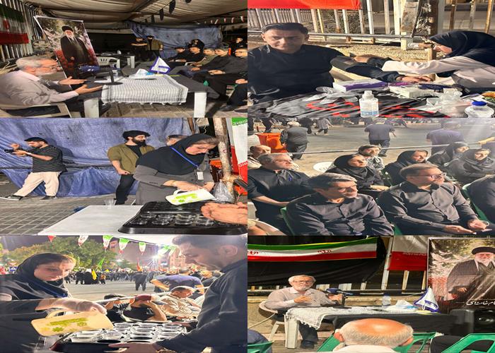 برپایی موکب در ایام تشییع رهبرشهید