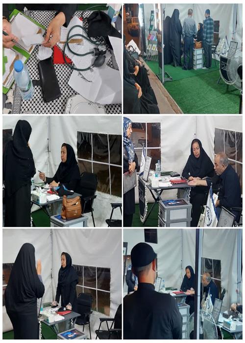 فعالیت  واحد غربالگری و تست قند و فشار خون موکب و کمپین فرهنگی منتظران منجی جهاددانشگاهی استان سمنان _ یکشنبه 7  تیرماه 1405