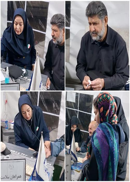 فعالیت  واحد غربالگری و تست قند و فشار خون موکب و کمپین فرهنگی منتظران منجی جهاددانشگاهی استان سمنان _ دوشنبه یکم تیرماه