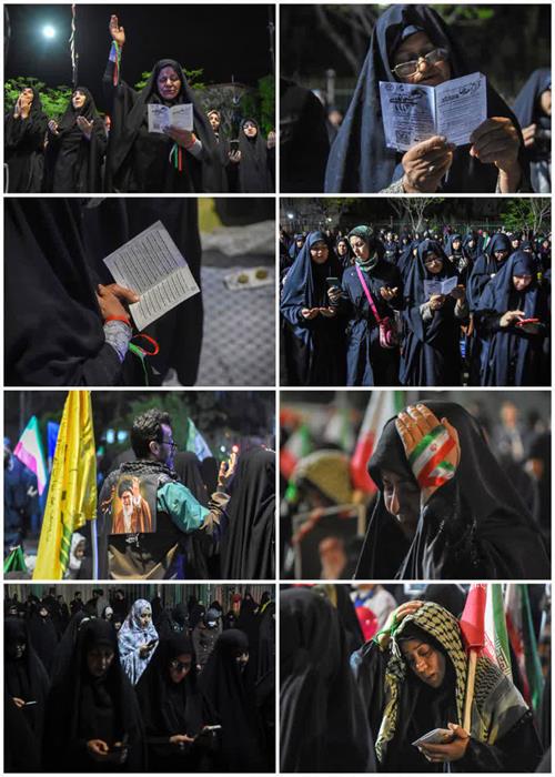 قرائت دعای دسته جمعی استغاثه منتظران منجی به همت جهاددانشگاهی استان سمنان در چهل و یکمین اجتماع شب های اقتدار مردم سمنان