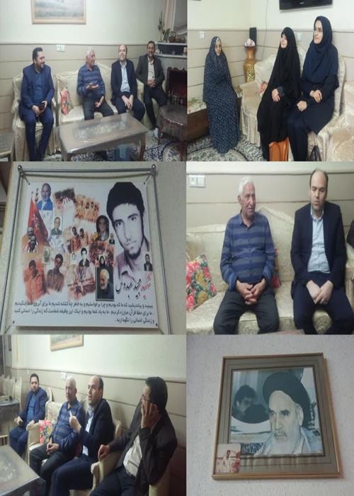 دیدار رئیس و مدیران جهاددانشگاهی استان سمنان با پدر و مادر "شهید مجید عبدوس"