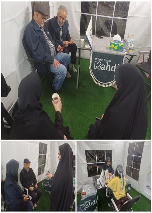مشاغل مهدوی( مشاوره خانواده، حقوقی، تحصیلی و کودک) در موکب و کمپین فرهنگی منتظران منجی جهاددانشگاهی استان سمنان _ شب سی و هشتم(18فروردین1405)