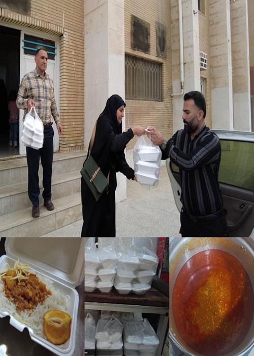 تهیه و توزیع غذای گرم در بین نیازمندان حاشیه شهر اهواز