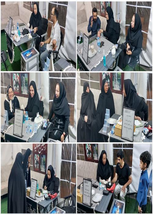  فعالیت پایگاه سلامت و غربالگری فشار خون و دیابت در کمپین فرهنگی منتظران منجی جهاددانشگاهی استان سمنان _ جمعه ۲۹ خرداد