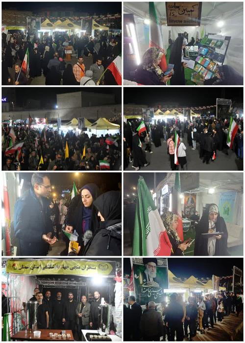 چهل و یکمین شب از فعالیت و خدمات کمپین منتظران منجی جهاددانشگاهی استان سمنان در تجمع شب های اقتدار و مراسم اربعین رهبر شهید