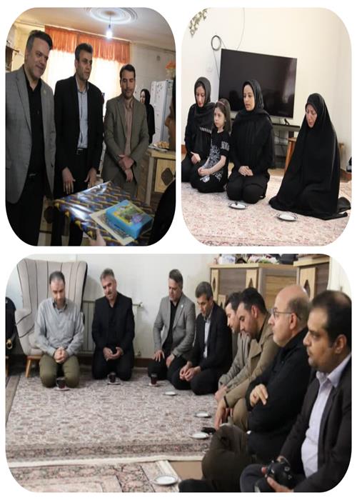 ادای احترام به خانواده دانشجوی شهید " محمدرضا قارلقی"