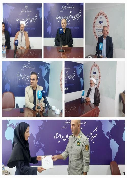 حضور مسئولان و مدیران کل و روسای ادارات خراسان شمالی در دفتر ایسنا و ایکنا به مناسبت روز خبرنگار