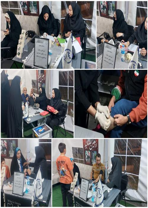 فعالیت  واحد غربالگری و تست قند و فشار خون موکب و کمپین فرهنگی منتظران منجی جهاددانشگاهی استان سمنان _ سه شنبه سوم تیرماه