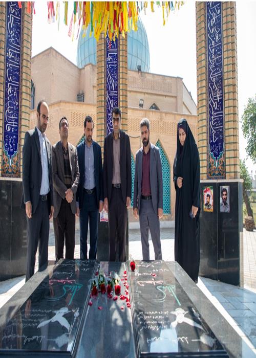 ادای احترام جهادگران جهاددانشگاهی خوزستان به مقام شامخ شهدا