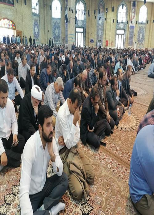 حضور جهادگران در مراسم سوگواری شهدای خدمت