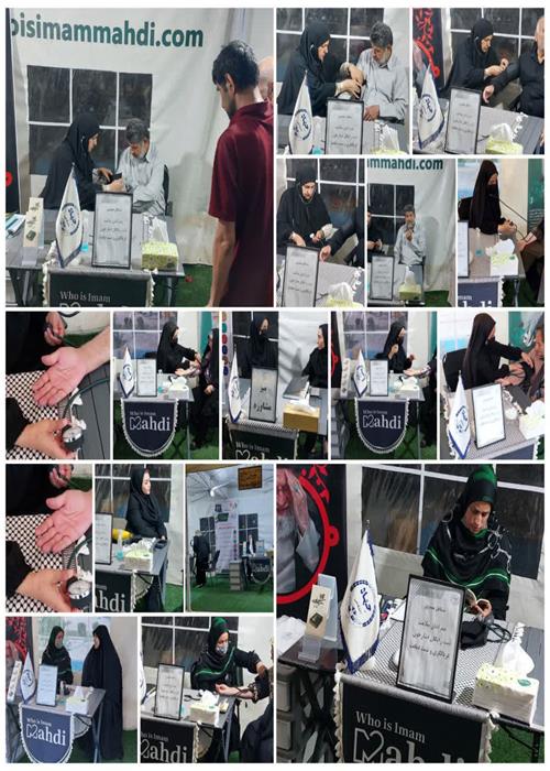 فعالیت  واحد غربالگری و تست قند و فشار خون موکب و کمپین فرهنگی منتظران منجی جهاددانشگاهی استان سمنان _ جمعه 2  مرداد ماه 1405
