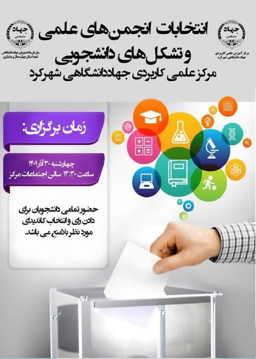 برگزاری انتخابات کانون های علمی  حقوق و فناوری اطلاعات 