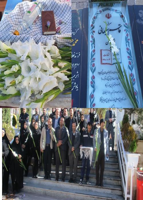 تجدیدمیثاق جهاددگران جهاددانشگاهی واحدکرمان باآرمان های شهدای والامقام وعطرافشانی قبورمطهرشهدادرچهارمین روزدهه مبارک فجر