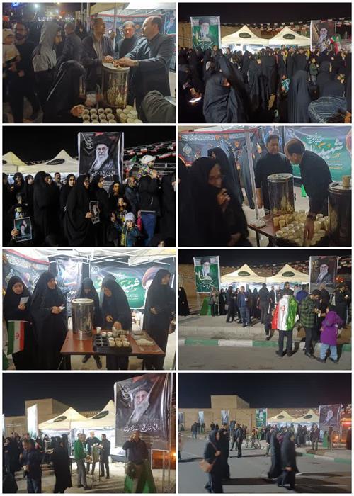 برپایی موکب فرهنگی تبیینی و ایستگاه صلواتی جهاددانشگاهی استان سمنان بمناسبت شهادت رهبر معظم انقلاب اسلامی ایران (شب اول)
