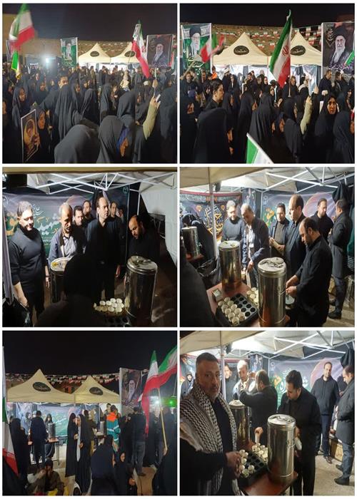 برپایی موکب فرهنگی -تبیینی و ایستگاه صلواتی جهاددانشگاهی استان سمنان بمناسبت شهادت رهبر معظم انقلاب اسلامی ایران (شب دوم)
