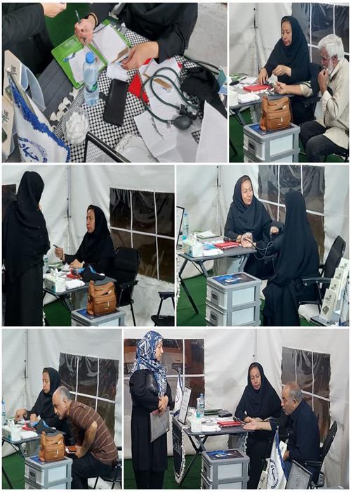 فعالیت  واحد غربالگری و تست قند و فشار خون موکب و کمپین فرهنگی منتظران منجی جهاددانشگاهی استان سمنان _ جمعه5 تیرماه 