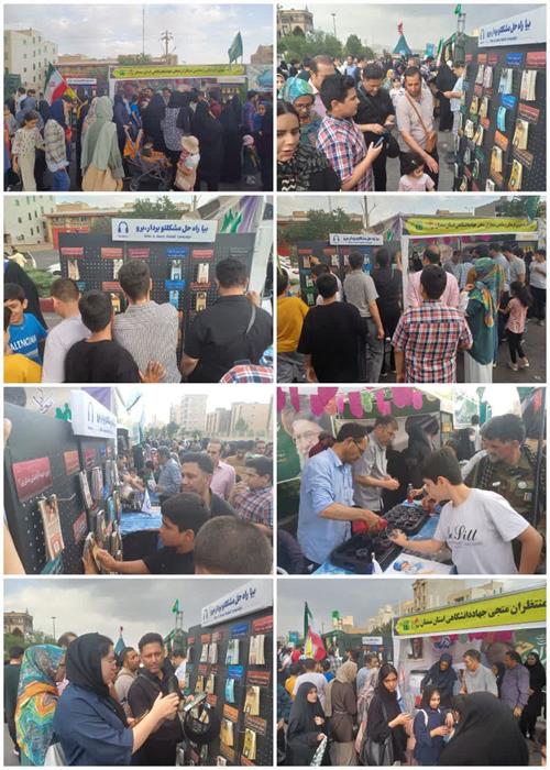 برپایی موکب پذیرایی و ارائه خدمات فرهنگی، تبیینی و مشاوره منتظران منجی جهاددانشگاهی استان سمنان در مسیر مهمانی عید غدیر خم _ سمنان14-03-1405