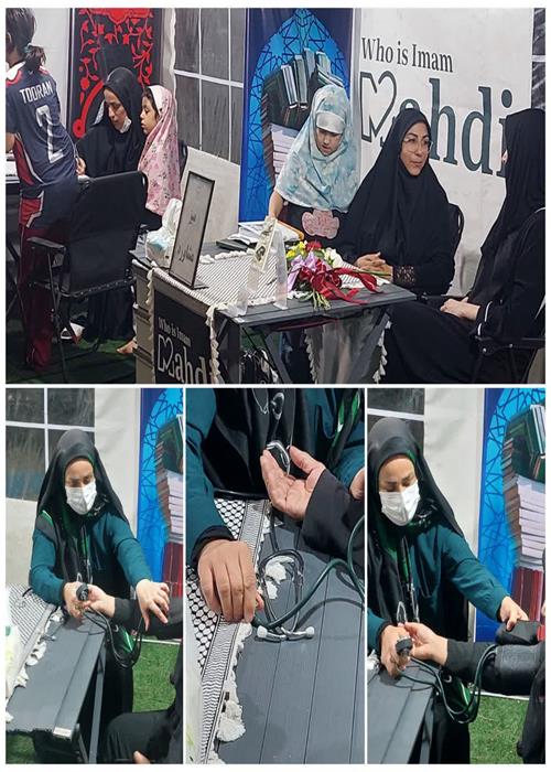 فعالیت  واحد غربالگری و تست قند و فشار خون موکب و کمپین فرهنگی منتظران منجی جهاددانشگاهی استان سمنان _  دوشنبه  12 مرداد ماه 1405