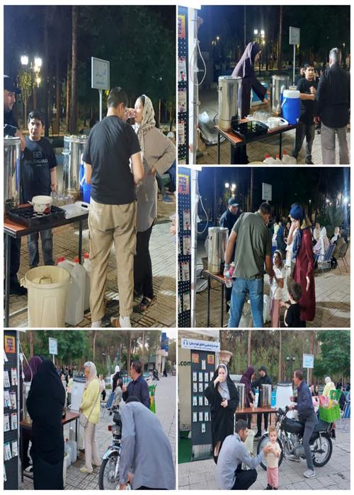 فعالیت  واحد پذیرایی موکب و کمپین فرهنگی منتظران منجی جهاددانشگاهی استان سمنان _دو شنبه 15 تیرماه1405 