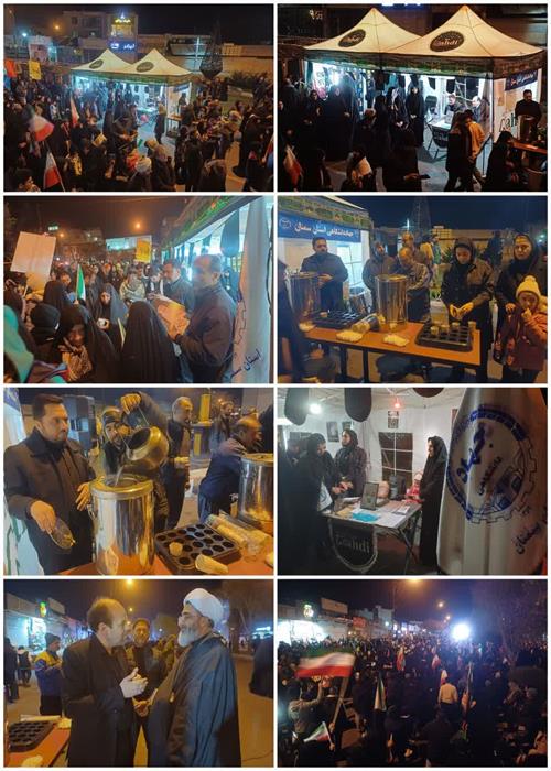 برپایی موکب فرهنگی -تبیینی و ایستگاه صلواتی جهاددانشگاهی استان سمنان بمناسبت شهادت رهبر معظم انقلاب اسلامی ایران (شب  ششم)
