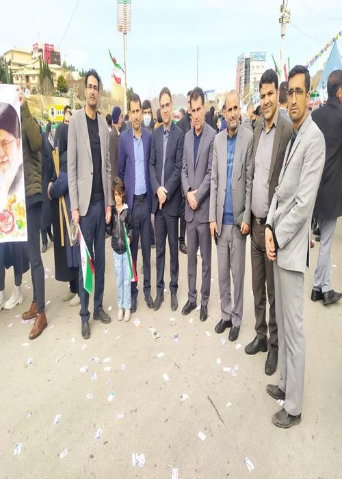 حضور اعضای جهاد دانشگاهی لرستان در راهپیمایی یوم‌الله ۲۲ بهمن
