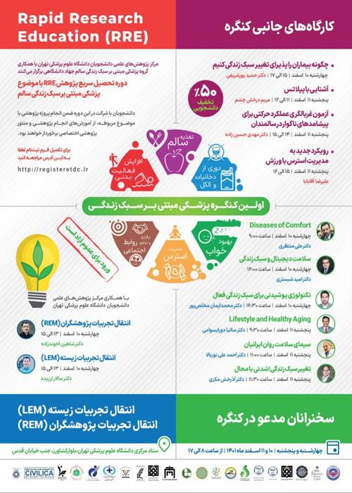 بخش دانشجویی کنگره پزشکی مبتنی بر سبک زندگی