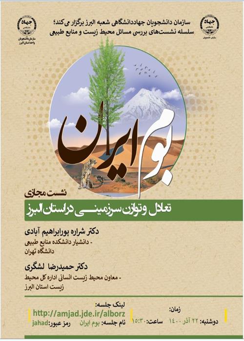 تعادل و توازن سرزمینی در استان البرز(بوم ایران)